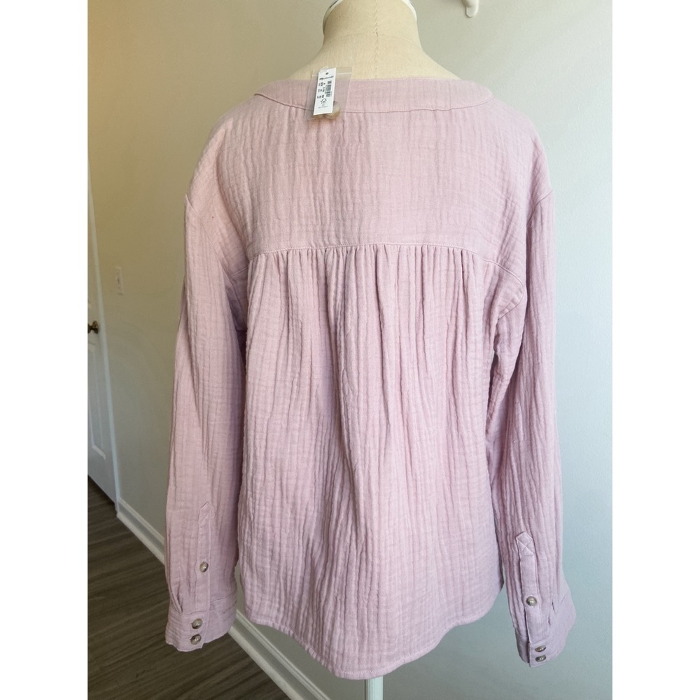 SOLD Madewell Lightspun Evert Top In Wisteria Dove - Picture 4 of 11
